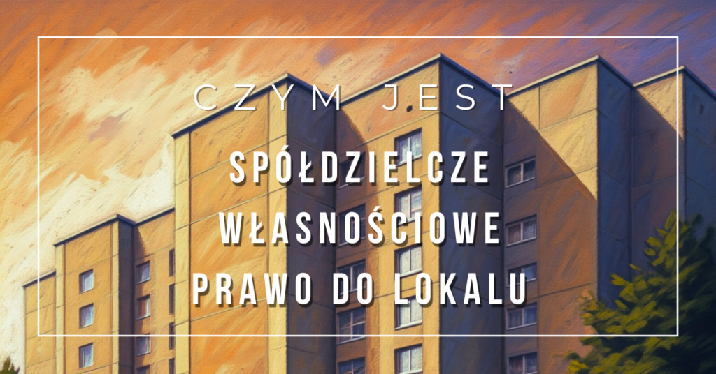 Obrazek przedstawia wielopiętrowy blok mieszkalny o jasnej fasadzie. Na tle zachodzącego słońca budynek wygląda monumentalnie.